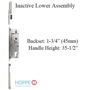 HOPPE INACTIVE LOWER ASSEMBLY 45/92, 35-1/2 HANDLE HEIGHT